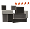 Sistema modulare Q-box con anta per scaffalature su misura dalla Bottega di Mastro Geppetto la falegnameria online di Mybricoshop