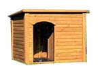 Cuccia per cani in legno noce chiaro da esterno di qualità_mybricoshop