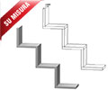 Mensola Zig Zag dalla forma originale su misura in melaminico in vendita online da Mybricoshop