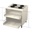 mobile per fuochi con cassetti per  cucina in kit di montaggio per il fai da te in vendita online da Mybricoshop
