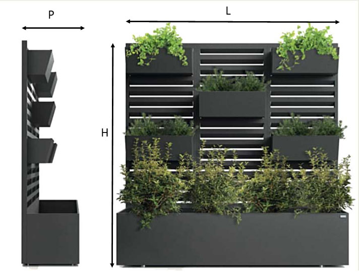 Pannelli frangivento e frangivista in legno per terrazzi e giardini