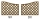 Grigliati su misura in legno sagomato maglia 75 mm modello Ginestra Serie Solidea