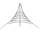 Piramide a rete altezza 270 cm
